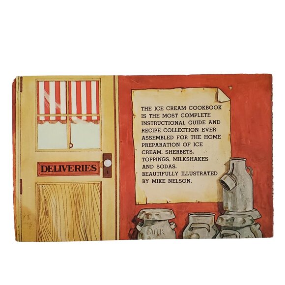 Vintage Ice Cream Cookbook Homemade Recipes Paperback Book 1970 Earl Goldman - Picture 2 of 5